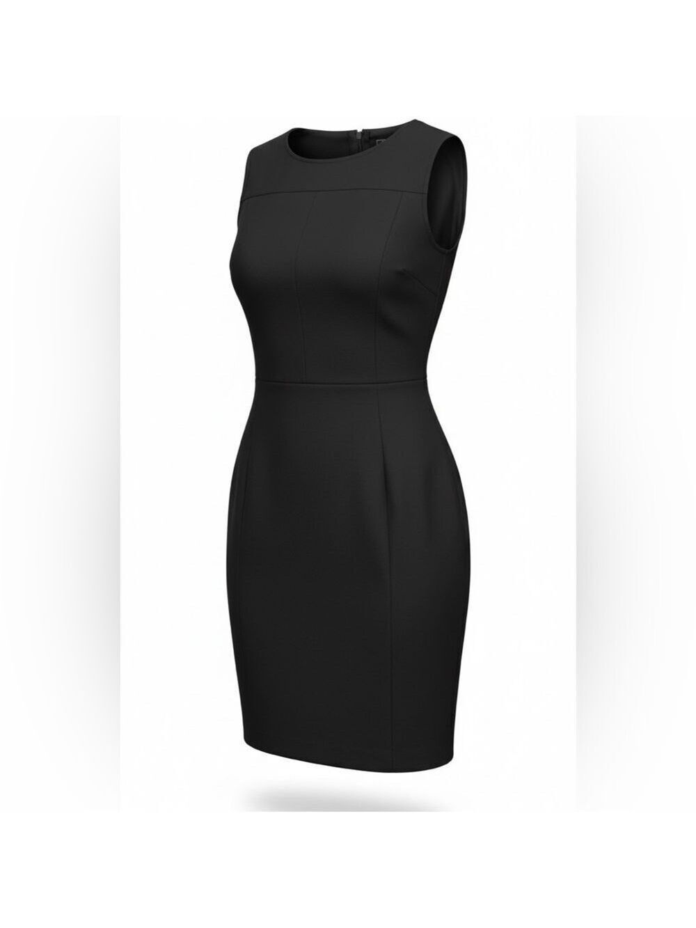 Tiffany and Co Black Sleeveless Sheath Dress Petite Size 4